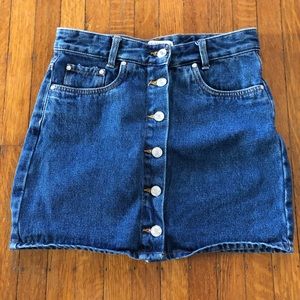 Denim mini skirt